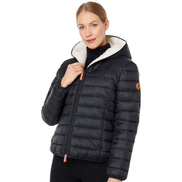SAVE THE DUCK Jackets & Blazers - Save The Duck Gwen Hooded Sherpa Down Jacket
